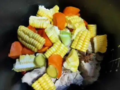 Make Corn Mountain pharmaceuum soup step 5