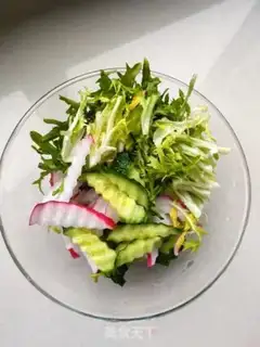Make Sesame sauce vegetable salad step 4