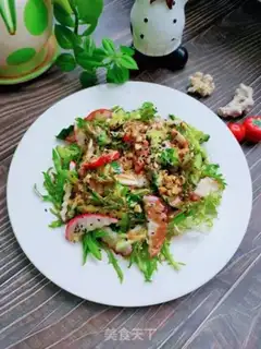Make Sesame sauce vegetable salad step 11