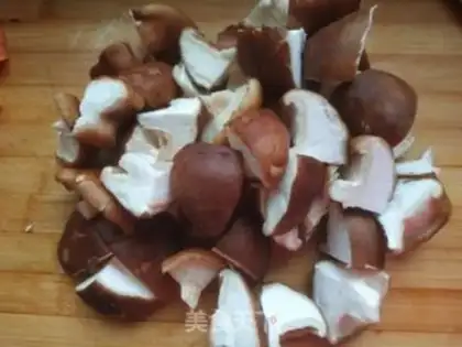 Make A chicken leg with mushrooms step 2