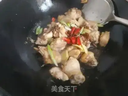 Make A chicken leg with mushrooms step 6