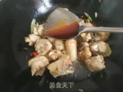 Make A chicken leg with mushrooms step 7