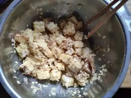 Make oatmeal bread pudding step 4