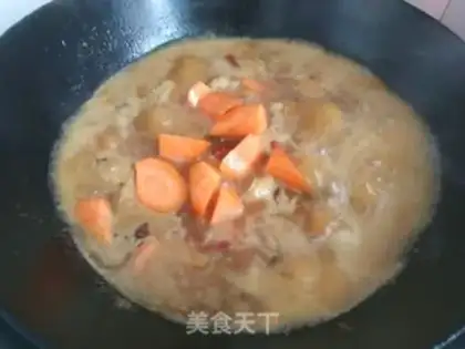 Make A chicken leg with mushrooms step 12