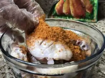 Make A casserole roasted chicken wings step 1