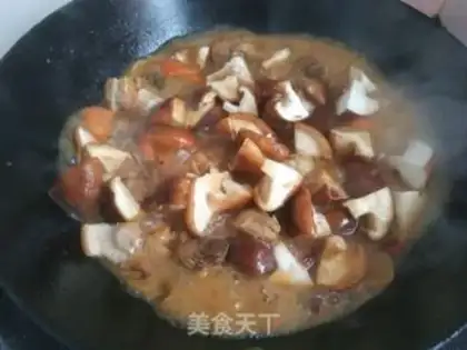 Make A chicken leg with mushrooms step 13
