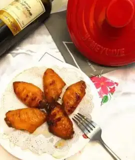 Make A casserole roasted chicken wings step 9