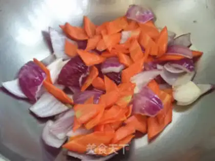 Make Egg carrot onions step 6