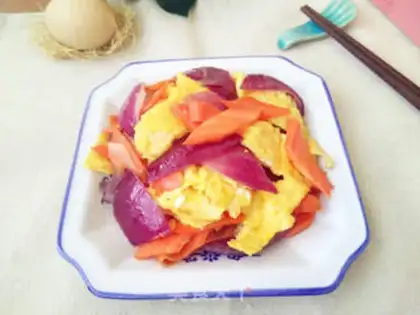Make Egg carrot onions step 9