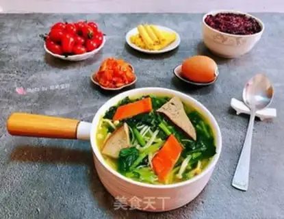 Make Pork liver spinach soup step 14