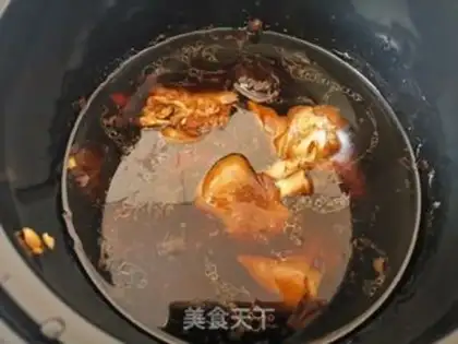 Make Flaming mushroom soy-cup pig hoof step 6