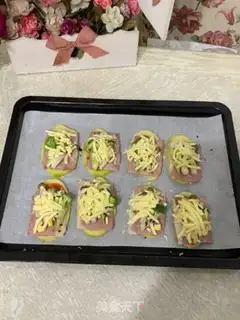 Make Potato bacon pizza step 2
