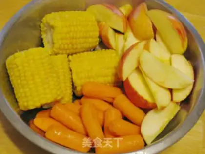 Make Pork bone apple corn soup step 4