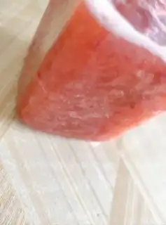 Make Red Strawberry Hand, yogurt step 1