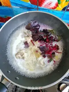 Make The purple spinach step 4