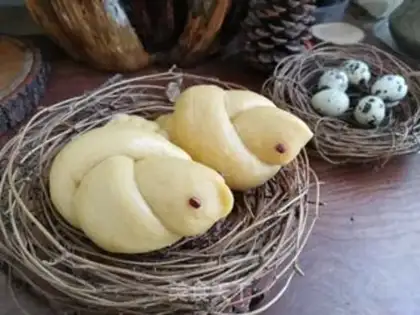 Make Red potato bird buns step 10