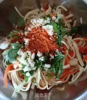Make Spicy bean skin step 4