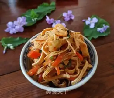 Make Spicy bean skin step 7