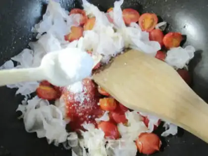 Make Holy fruit, white wood step 5