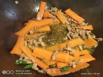 Make Spam pickled carrots step 2