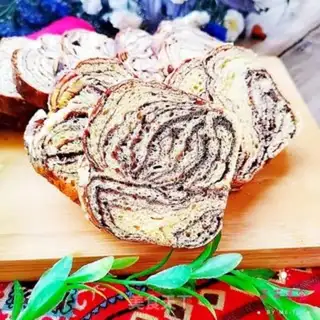 Make Chocolate marble platinum toast. Package step 30