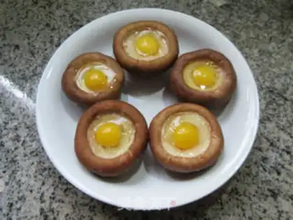 Make The quail egg makes mushrooms step 2