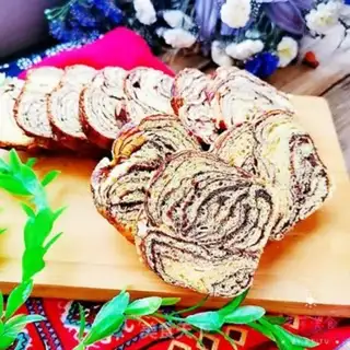 Make Chocolate marble platinum toast. Package step 31