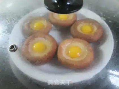 Make The quail egg makes mushrooms step 3