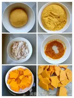 Make Pumpkin rose roll step 0
