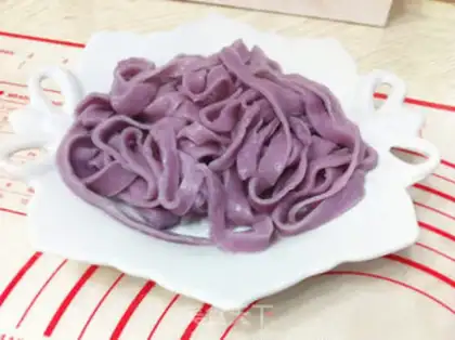 Make Homemade pure natural colour manual Noodles step 9