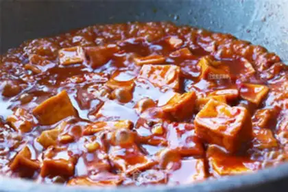 Make Spicy tofu step 5