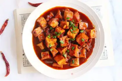 Make Spicy tofu step 7