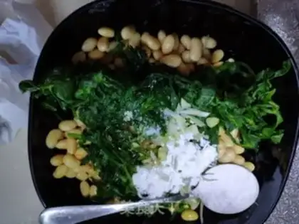 Make Celery leaves with soybeans step 6