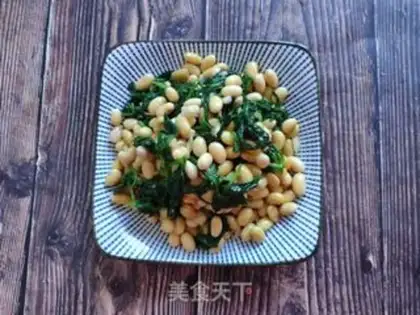 Make Celery leaves with soybeans step 7