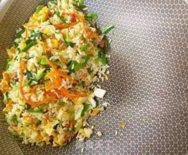 Make Egg fried rice step 2