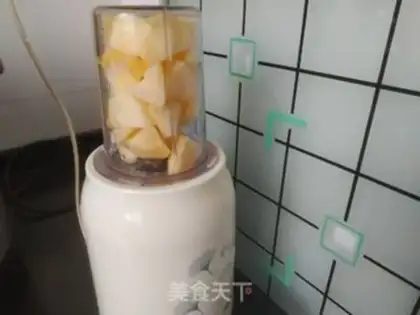 Make Apple sesame rice cake step 1