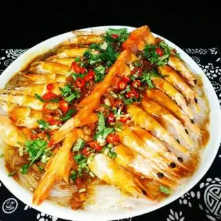 Make A garlic fan with a shrimp back step 15