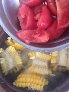 Make Tomato Corn Weissan soup step 6