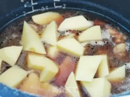 Make Potato chicken step 4