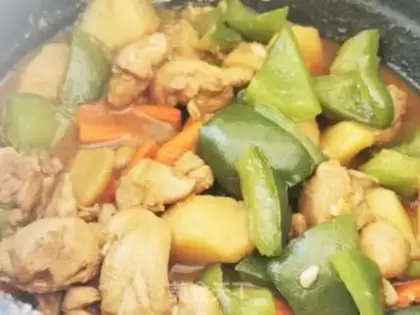 Make Potato chicken step 6