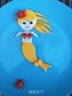 Make Fruit mermaid step 6