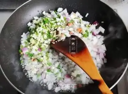Make The rice and rice step 1