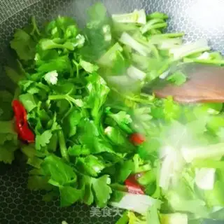 Make Celery fried sausage step 4