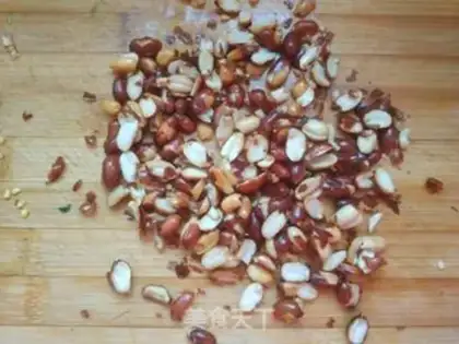 Make Spinach with peanut rice step 5