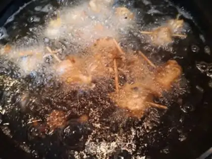 Make Dry-burned fish rolls step 8