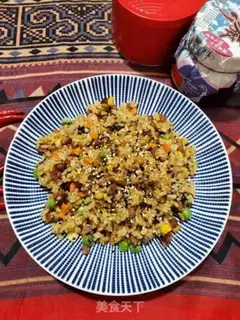 Make Black pepper sausages with fried rice step 7