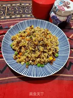 Make Black pepper sausages with fried rice step 8