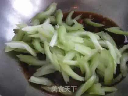 Make Fry, fried, celery step 6