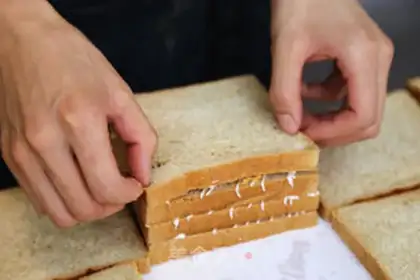 Make Corn bacon sandwich step 10