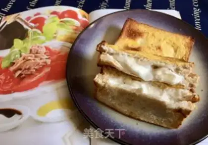 Make Banana mashed toast step 15